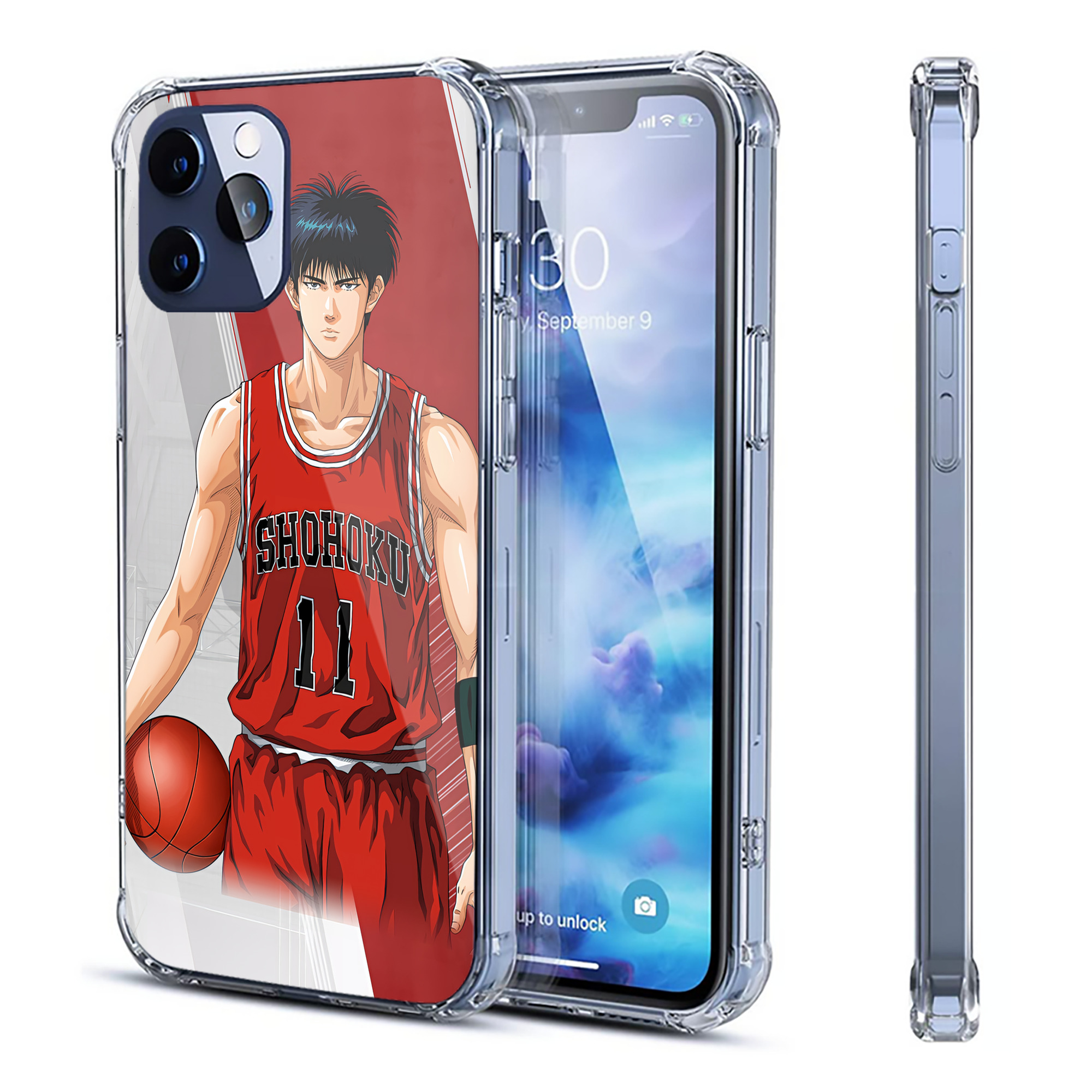 （画像用） SLAM DUNK／スラムダンク 【iPhone 12シリーズ対応】透明スマホケース（クリアソフトケース）